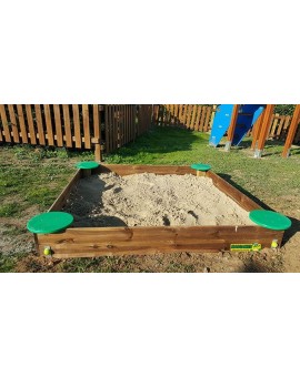 Wooden sandbox Masgames DELUXE Rectangular Horeca