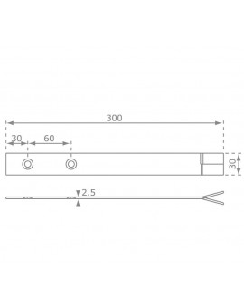 Set of four flat anchors MASGAMES