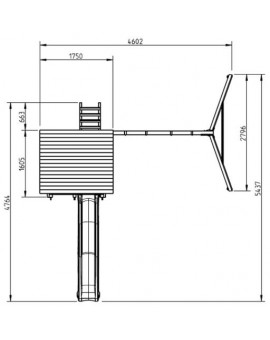 Masgames BEACH HUT XL playground with swing