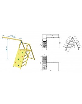 Masgames BEACH HUT XL playground with Challenger