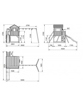 Masgames LOLLIPOP L playground with swing