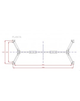 Double wood swing Masgames DRACO (flat seats)