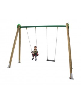 Double wood swing Masgames DRACO (mixt seats)