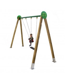 Double wood swing Masgames DRACO (mixt seats)