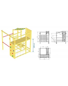 Masgames CROSSFIT XL playground with swing