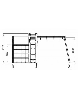 Masgames CROSSFIT XL playground with swing