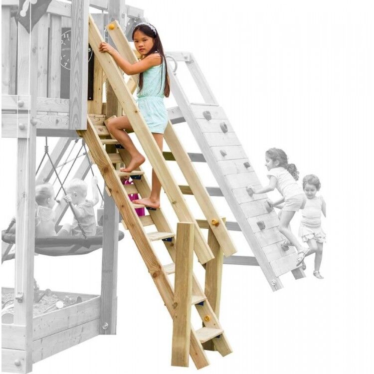 Ladder with handrail for playground MASGAMES STEPS