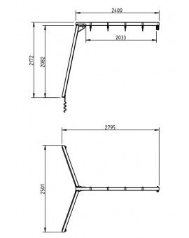 Double supported swing for MASGAMES playgrounds