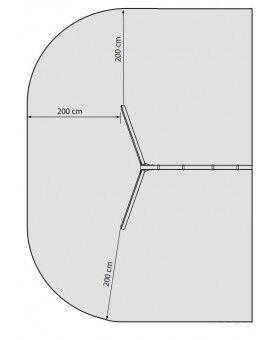 Double supported swing for MASGAMES playgrounds