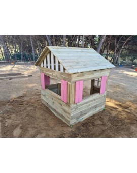 Wooden playhouse Masgames LOLLIPOP XL Horeca pink