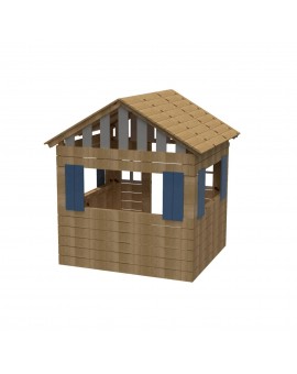 Wooden playhouse Masgames LOLLIPOP XL Horeca blue