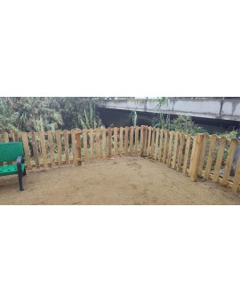 Wooden fence Masgames MERLET 100 Plus