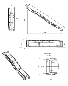 Metal slide Masgames TUCA XL