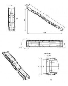 Metal slide Masgames TUCA XL