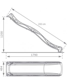 Metal slide Masgames TUCA L