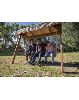 MASGAMES ELNA XL garden swing with canvas roof