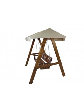 MASGAMES ELNA L garden swing with canvas roof