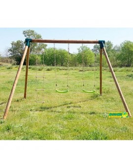 Double round wood swing Masgames KIBO XL Deluxe