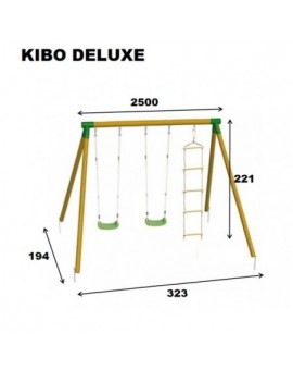 Double round wood swing Masgames KIBO XL Deluxe