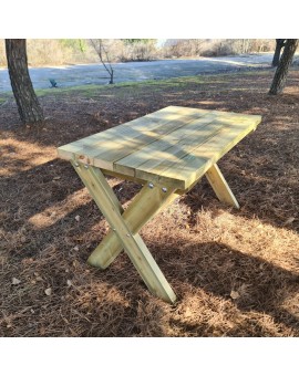 Wooden outdoor table MASGAMES XERTA 120 cm