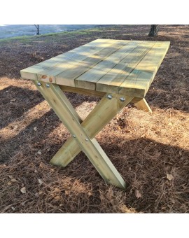 Wooden outdoor table MASGAMES XERTA 120 cm