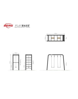 BERG Playbase Medium TL (two wooden seats)