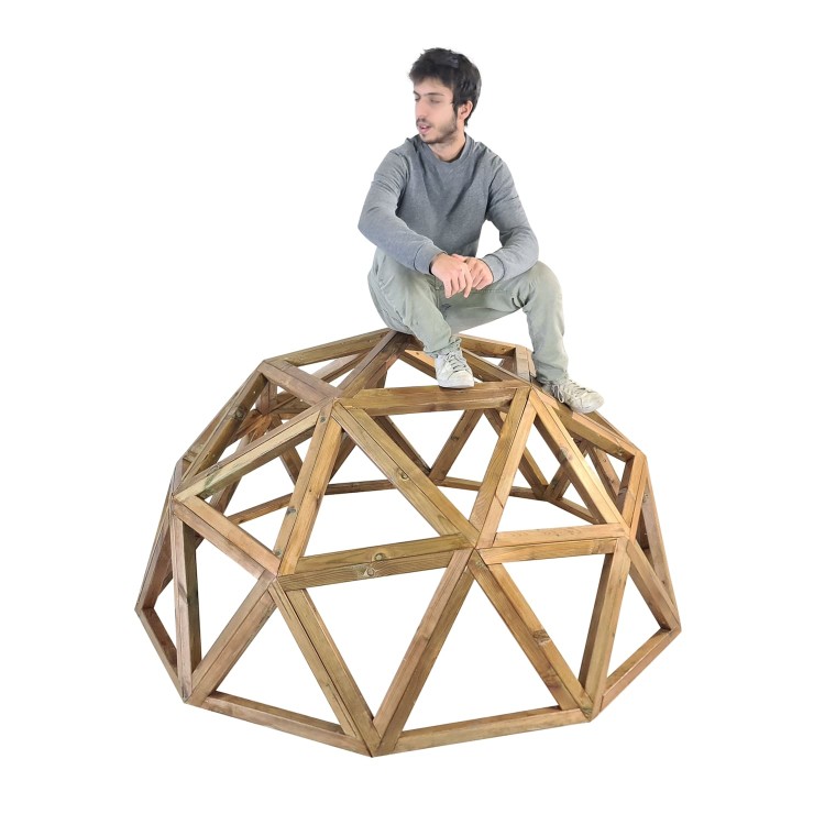 Wooden geodesic dome MASGAMES L