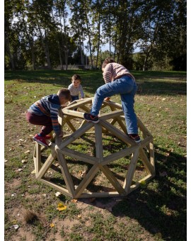 Wooden geodesic dome MASGAMES L