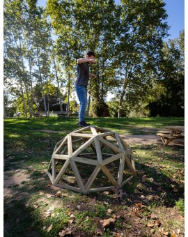 Wooden geodesic dome MASGAMES L