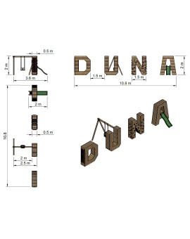 Giant Letters Masgames ALPHAPLAY with coloured panel games natural colour