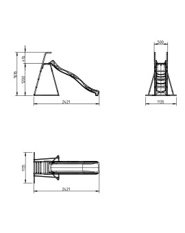 Metal slide Masgames TUCA L