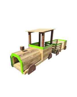 Playground Masgames PINXO TRAIN: Locomotive + 2 cars