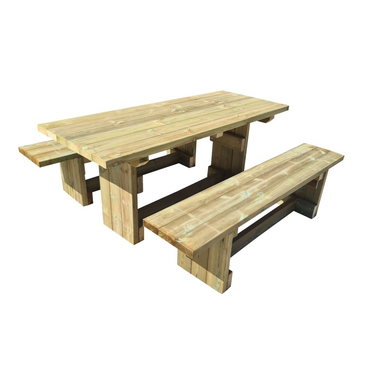 MASGAMES CALELLA picnic table with independent benches.