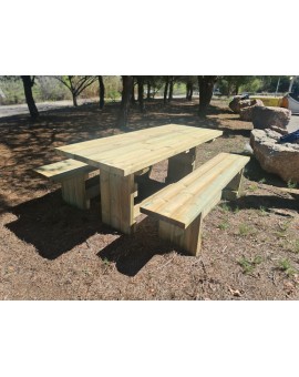 MASGAMES CALELLA picnic table with independent benches.