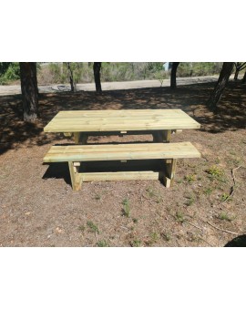 MASGAMES CALELLA picnic table with independent benches.