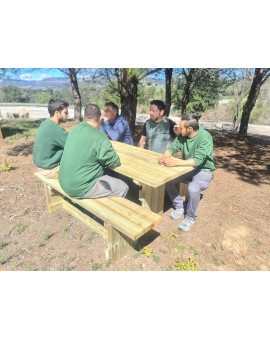 MASGAMES CALELLA picnic table with independent benches.