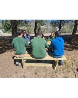 MASGAMES CALELLA picnic table with independent benches.