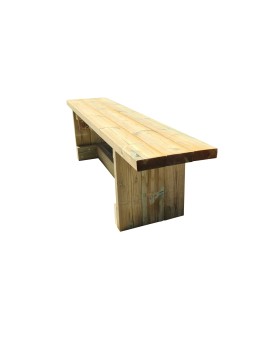 MASGAMES CALELLA outdoor wooden bench.