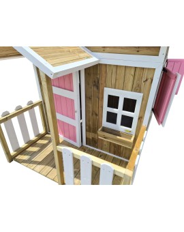 Wooden children's house with panels Masgames OLDEN