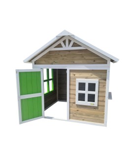 Wooden children's house with panels Masgames FLAM