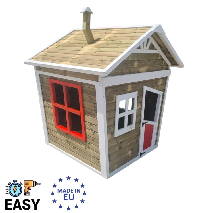 Wooden children's house made of Masgames FADA panels