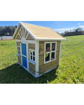 Wooden children's house with panels Masgames VISBY