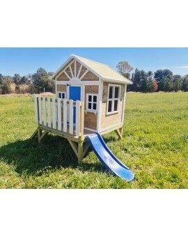 Wooden children's house with panels Masgames FLAM