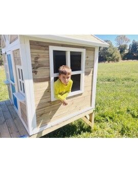 Wooden children's house with panels Masgames FLAM