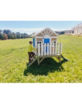 Wooden children's house with panels Masgames FLAM