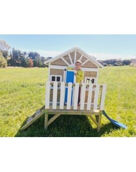 Wooden children's house with panels Masgames FLAM