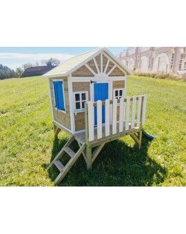 Wooden children's house with panels Masgames FLAM