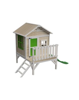 Wooden children's playhouse made of panels Masgames FLAM raised 60 cm