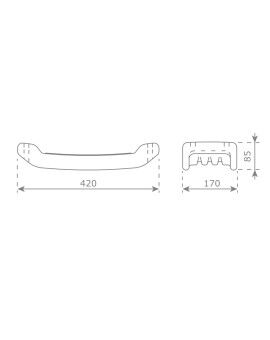 Kit for making a swing with straight round corners