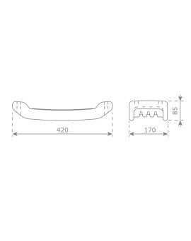 Kit for making a swing with straight round corners